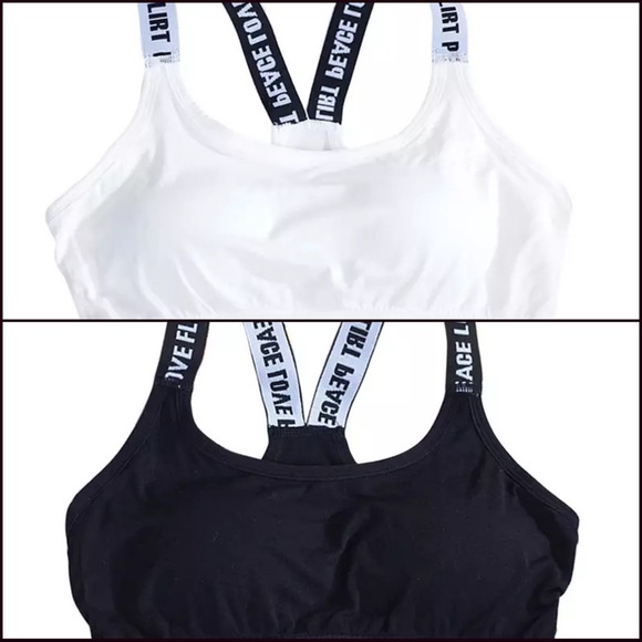 Tops - Women Black/white Running Fitness Vest Top Tank